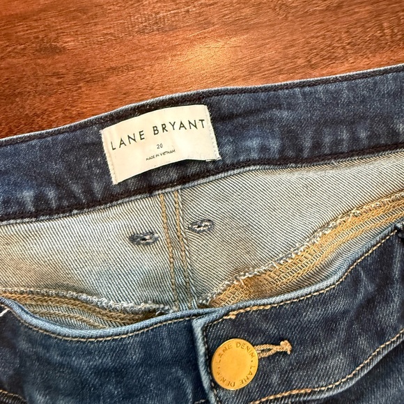 Lane Bryant Blue Straight Leg Jeans 20 - Picture 4 of 7